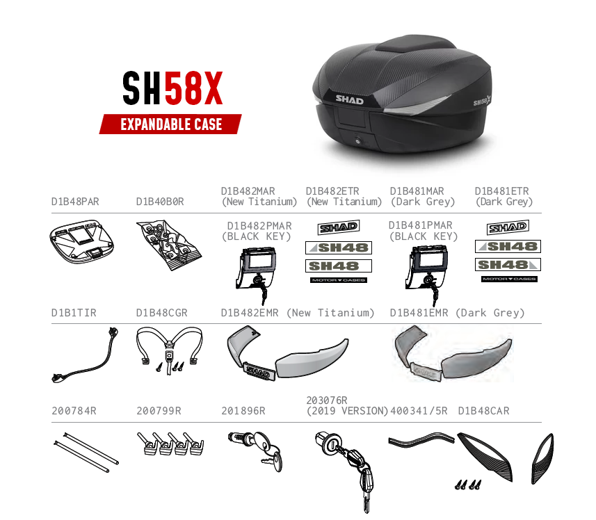 SH58X Spare Parts